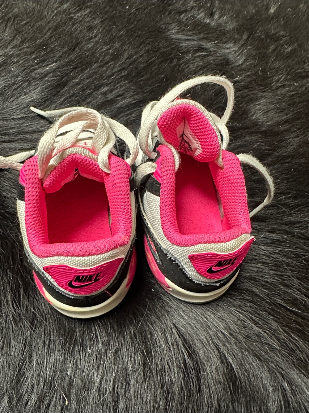 Nike Kids Hot Pink, Black & White Sneakers